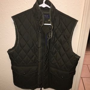Ralph Lauren Hunter Green Quilted Vest